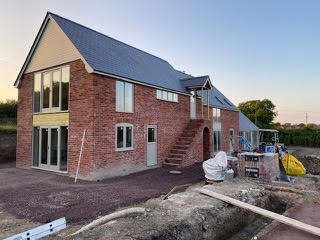 New build residential construction project by Novopro, Dorset